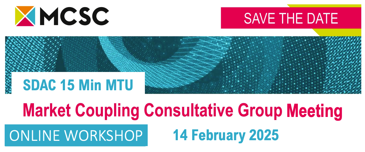 SDAC 15 Min MTU - Market Coupling Consultative Group Meeting